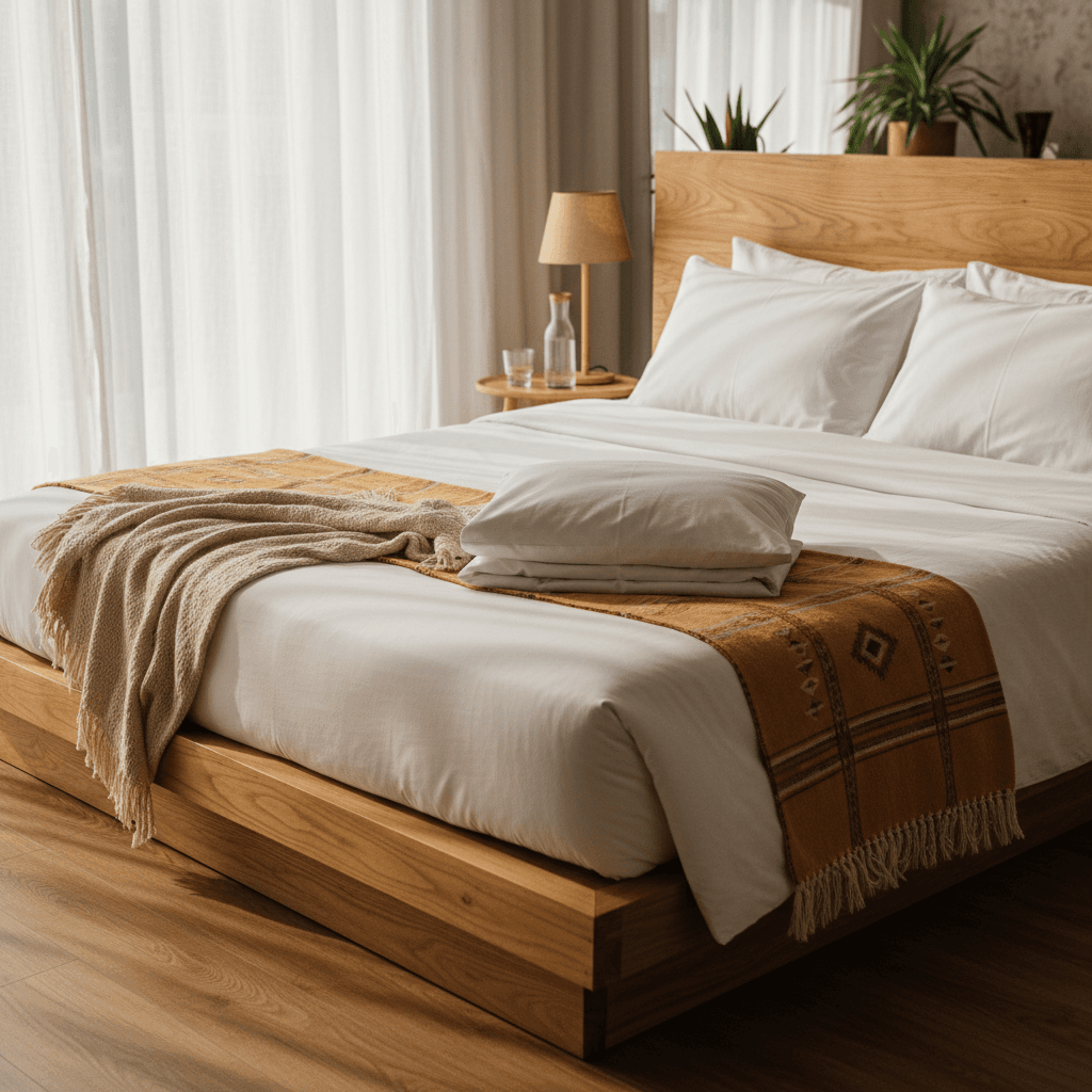Completed hotel bed